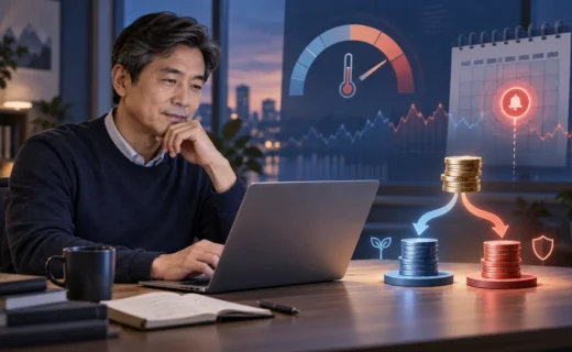 미국 CPI 발표 전 S&P500 ETF 투자금을 두 번으로 나누는 중년 투자자