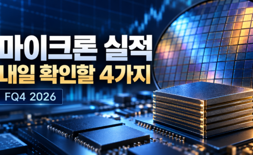 마이크론 실적 발표 전 확인할 4가지 숫자를 표현한 HBM 반도체 데이터 썸네일