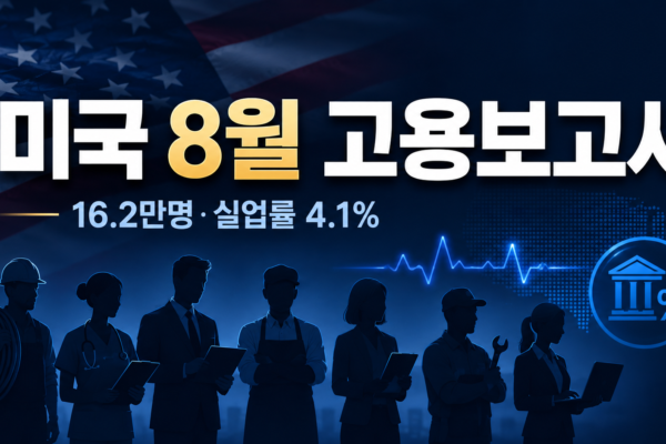 미국 8월 고용보고서 신규 고용 16만2천 명과 실업률 4.1% 분석 썸네일