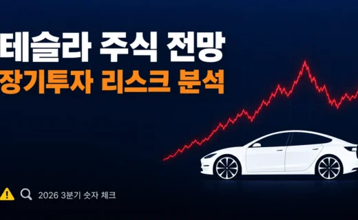 테슬라 주식 전망과 장기투자 리스크 분석, 2026 3분기 숫자로 짚어봤어요의 핵심 내용을 보여주는 가로형 대표 이미지